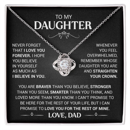 To my Daughter - BondKnot Necklace