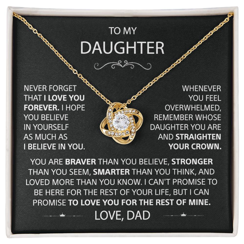 To my Daughter - BondKnot Necklace